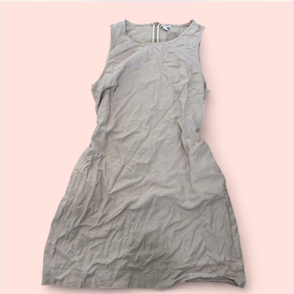 J. Crew Linen Light Beige Dress